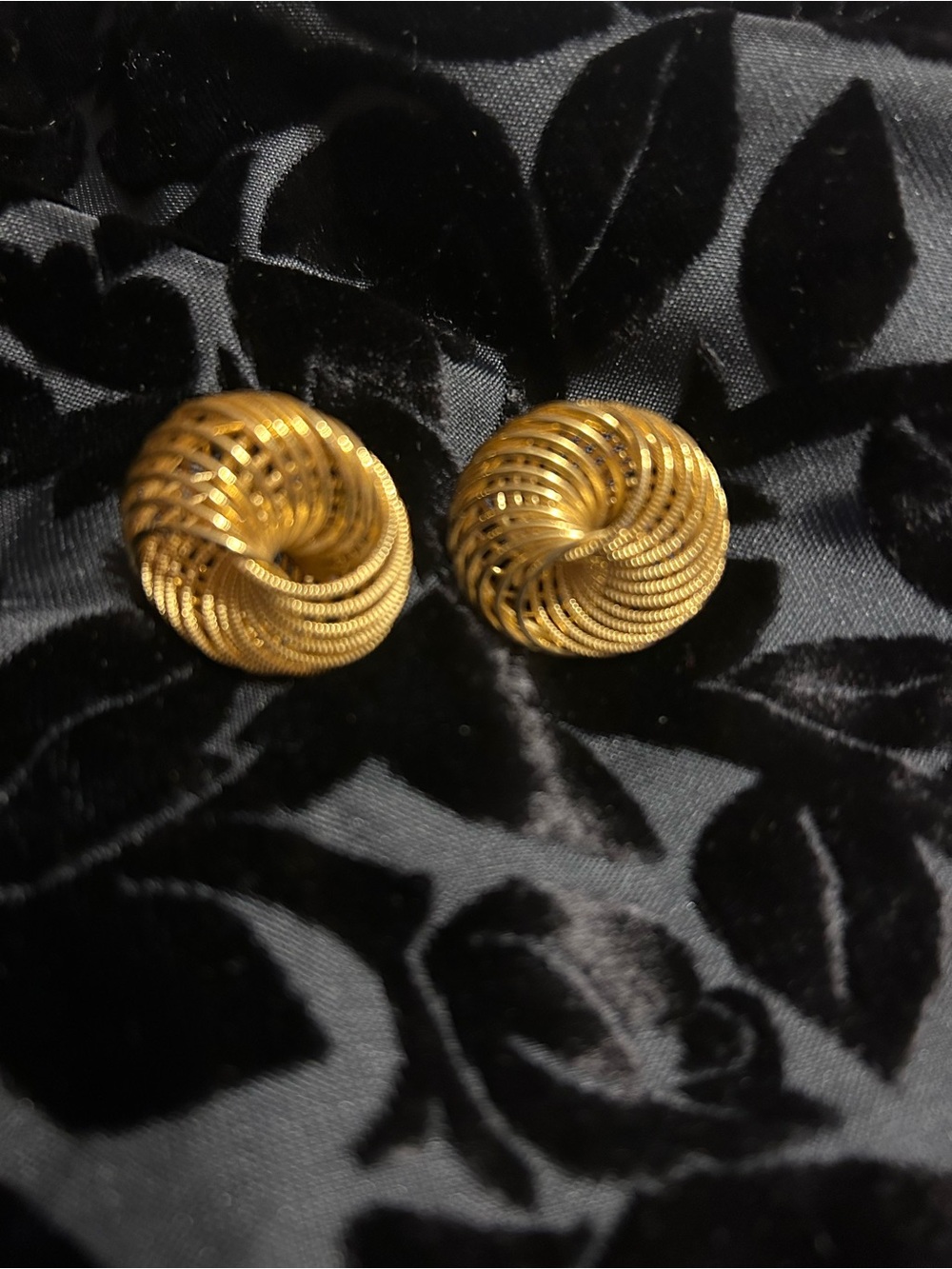 Gold-Tone Twisted Hoop Knot Earrings - Women Jewelry